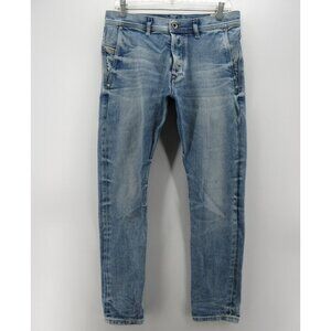 Diesel Jeans 31X30 Kakee Slim Carrot Button Fly Denim Stretch Pants *